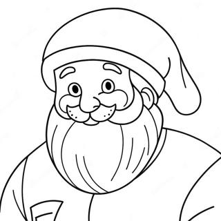 Cheerful Santa Claus Coloring Page 44473-35656