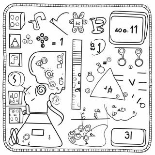 Fun Algebra Equations Coloring Page 44483-35665