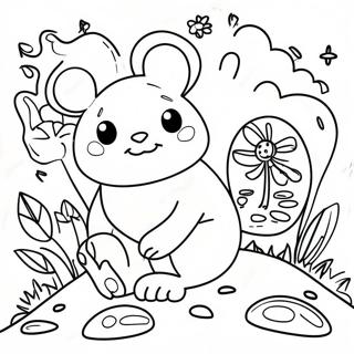 Colorful Living Things In Nature Coloring Page 44493-35675