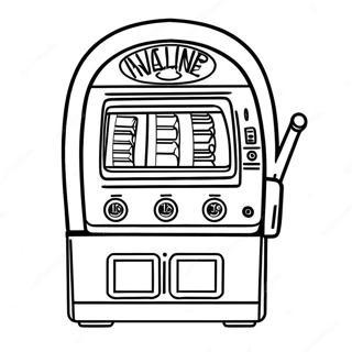 Colorful Slot Machine Coloring Page 44503-35679