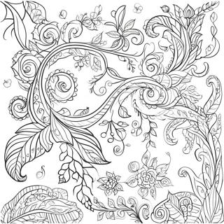 Intricate Vines Coloring Page 44533-35703