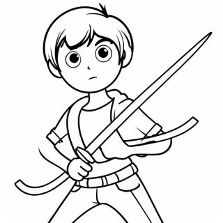 Scott Pilgrim With Katana Coloring Page 44563-35729