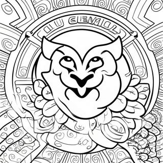 Club America Mascot Coloring Page 44603-35761