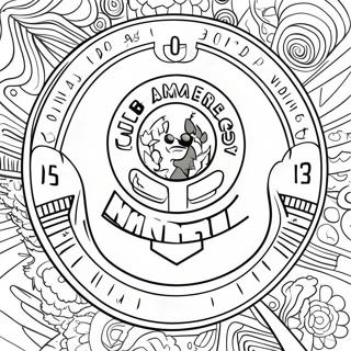 Club America Mascot Coloring Page 44603-35764