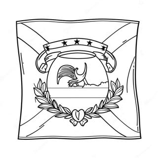 Honduras National Flag Coloring Page 44612-35767