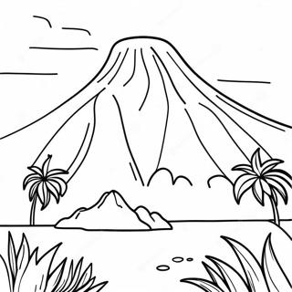 Colorful Honduras Landscape Coloring Page 44613-35769