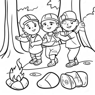 Fun Ymca Camp Activities Coloring Page 44623-35784