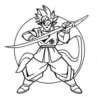 Goku Black With Scythe Coloring Page 4462-3738