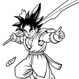 Goku Black With Scythe Coloring Page 4462-3739