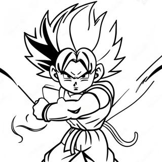 Goku Black With Scythe Coloring Page 4462-3740