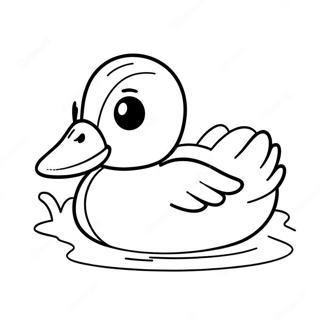 Cute Mallard Duckling Coloring Page 44633-35786