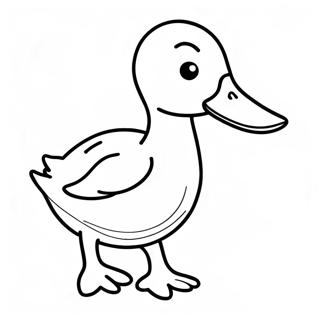 Cute Mallard Duckling Coloring Page 44633-35787