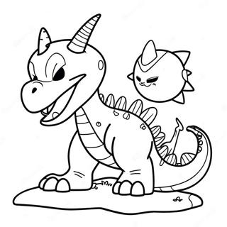 Moon Girl And Devil Dinosaur Coloring Pages