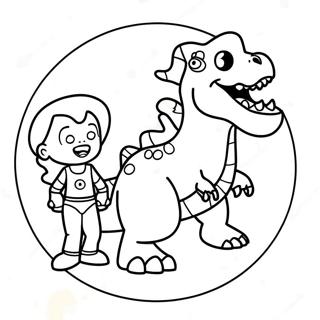 Moon Girl And Devil Dinosaur Coloring Page 44662-35806