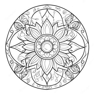 Colorful Suncatcher Design Coloring Page 44683-35825