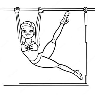 Barbie Gymnastics Coloring Page 44692-35836