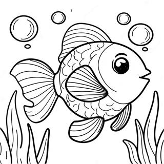 Goldfish Swim School Coloring Pages