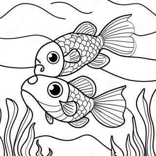 Goldfish Swim School Coloring Page 44702-35838