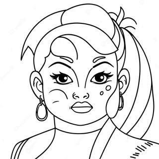 Baddie Coloring Page 4471-3743