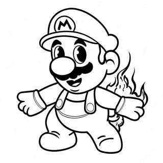 Fire Mario Coloring Page 44722-35855