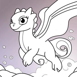 Elegant Light Fury Flying Coloring Page 44753-35878