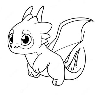 Elegant Light Fury Flying Coloring Page 44753-35879