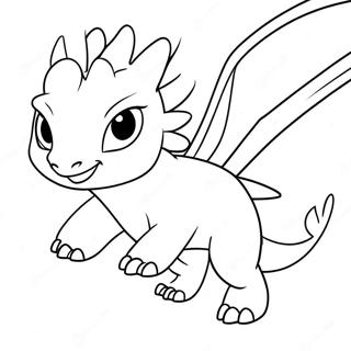 Elegant Light Fury Flying Coloring Page 44753-35880