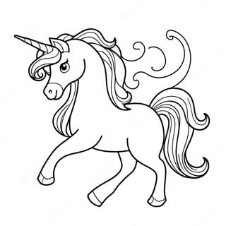 White Unicorn Coloring Page 44762-35882