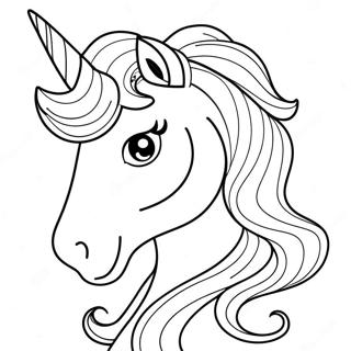 White Unicorn Coloring Page 44762-35883