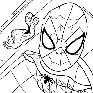 Friendly Neighborhood Spider Man Coloring Page 44773-35893