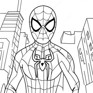 Friendly Neighborhood Spider Man Coloring Page 44773-35894