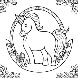 Lucky Horse Shoe Coloring Page 44783-35911