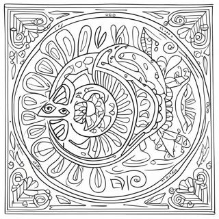 Mola Patterns Coloring Page 44792-35906