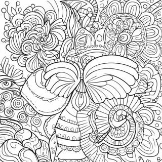 Colorful Mola Patterns Coloring Page 44793-35916