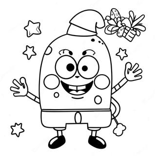 Christmas Spongebob Coloring Pages