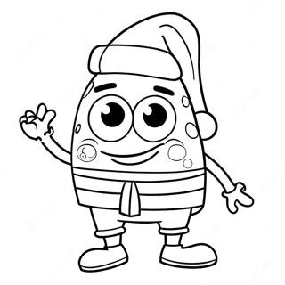 Christmas Spongebob Coloring Pages