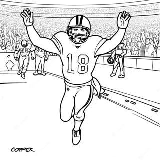 Cooper Kupp Touchdown Celebration Coloring Page 44813-35926