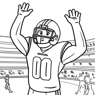 Cooper Kupp Touchdown Celebration Coloring Page 44813-35928