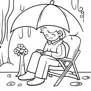 Rainy Day For Adults Coloring Pages