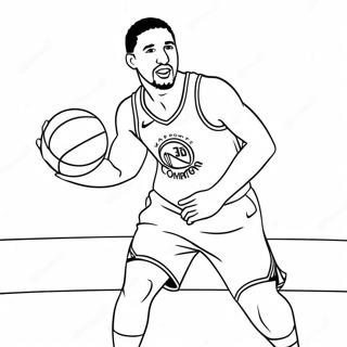 Klay Thompson Coloring Pages