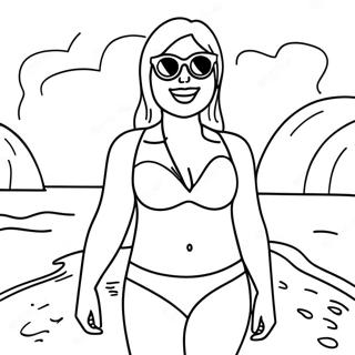 Swimsuit Coloring Page 44852-35959