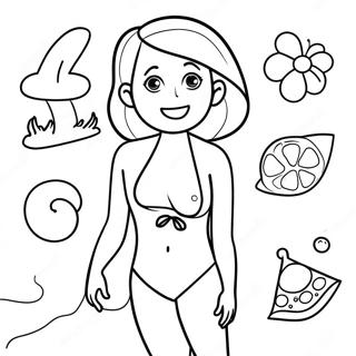 Swimsuit Coloring Page 44852-35960