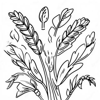 Wheat Coloring Pages