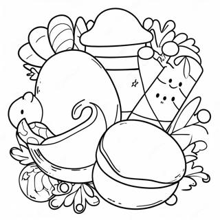 Christmas Food Coloring Pages