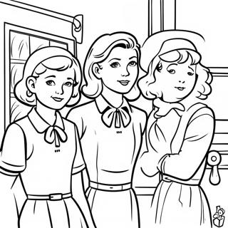 Nancy Drew And Friends Coloring Page 44883-35989