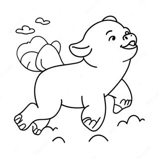 Appa Flying In The Sky Coloring Page 44902-35994