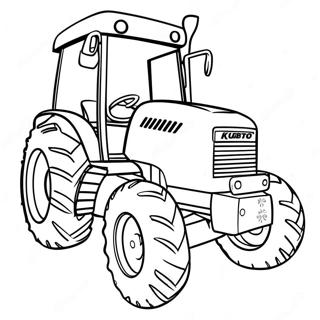 Kubota Tractor Coloring Page 44912-36007