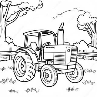 Kubota Farm Scene Coloring Page 44913-36009