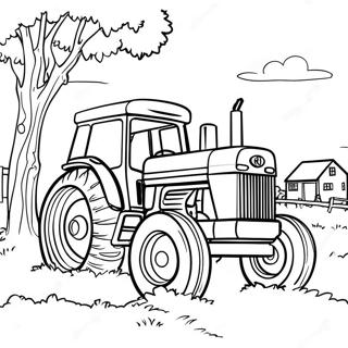 Kubota Farm Scene Coloring Page 44913-36010