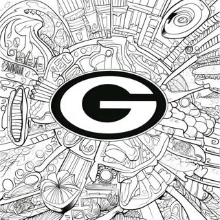 Green Bay Packers Logo Coloring Page 4491-3759